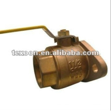 Brass Flange fitting ball valve CXC end available